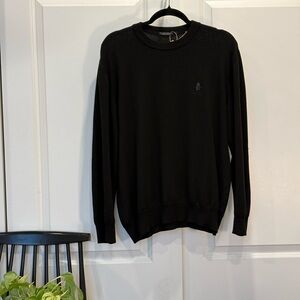 Black Crewneck Sweater made in Italy
